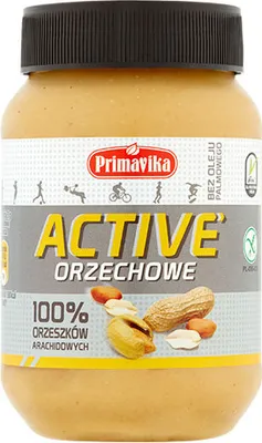 Produktbild von Primavika ACTIVE Erdnusscreme aus 100 % Erdnüssen 470 g