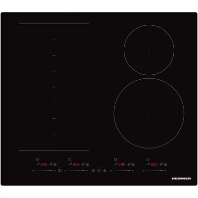 Immagine prodotto di Heinner HBHI-M4ZB1FXSMTC Piano cottura a induzione da incasso, 4 zone di cottura, funzione Boost, comandi touch, nero