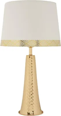 Image de Lampe de Table Tower Or Blanc Ø 30x54 cm E27