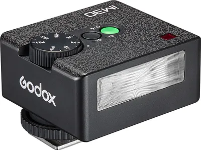 Produktbild von Godox iM30 Mini On-Camera-Blitz GN15 Kamera-Speedlite 7 Leistungsstufen 3,6 s Wiederaufladezeit mit Einzelkontakt-Blitzschuhersatz fuer spiegellose Kameras von Canon, Nikon und Sony, Filmkameras