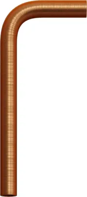 Image de Creative-Cables Rallonge coudée – (Cuivre satiné, longueur 14 cm, largeur 6,5 cm) – En métal – Avec filetage M10x2