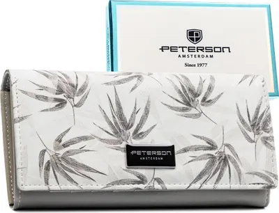 Obrázek produktu pro Peterson dámská peněženka RFID bílá z přírodní a ekologické kůže 18,5x9 cm