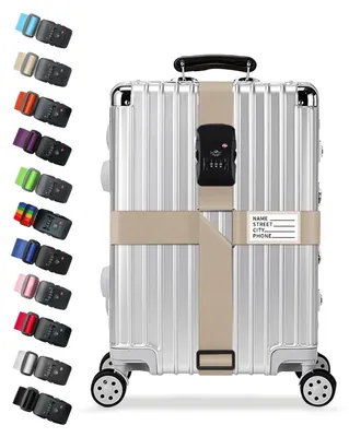 Image de Sangles de bagages réglables avec serrure TSA pour un voyage en toute sécurité