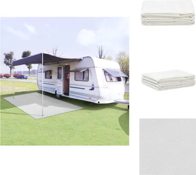 Obrázek produktu pro vidaXL Stanový koberec 100x500 cm bílý - Příslušenství ke stanům