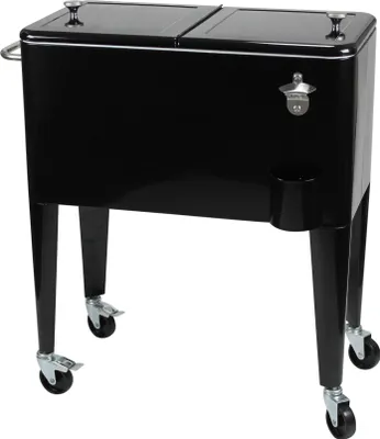 Produktbild von Kailua Cooler - Amerikanische Kühlbox, Kühlwagen, Party Getränkekühler, Schwarz