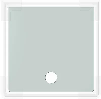 Produktbild von Dennerle Abdeckscheibe Nano Cube, 10 Liter - 18 x 18 cm - Abdeckscheibe mit Griffloch