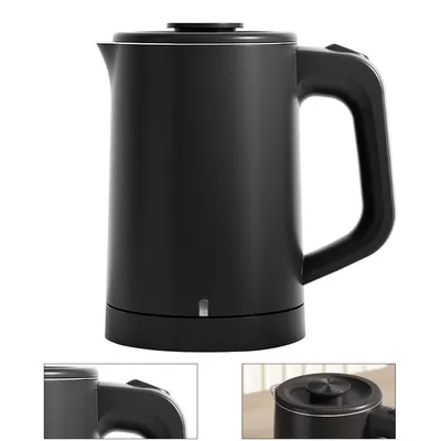 Produktbild von 800 W Wasserkocher,0,6lelektrischer Wasserkocher mit komplettem 304-Edelstahl-Innenbehälter,ideal für Tee,heiße Schokolade oder Instant-Haferflocken
