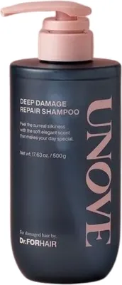 Zdjęcie produktu dla Dr.FORHAIR - UNOVE DEEP DAMAGE REPAIR SHAMPOO, 500ml - regenerujący szampon do włosów