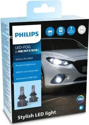 Produktbild von Philips [H8/H11/H16] FL Ultinon Pro3022 LED 12V&24V 6000K NO ECE 2St.