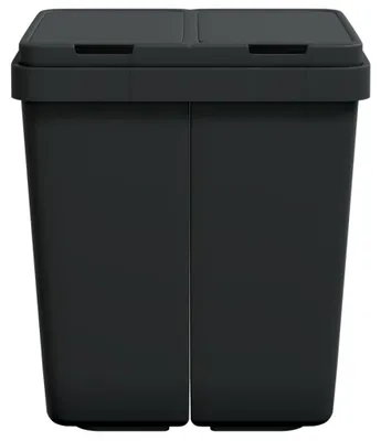 Produktbild von vidaXL Duo Mülleimer Anthrazit 2x25 L