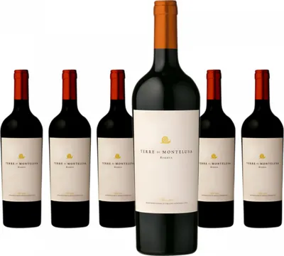 Produktbild von 1 Flasche Terre di Montelusa Brindisi DOC Riserva Rotwein 13,5% vol. 0,75l