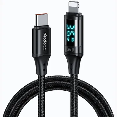 Immagine prodotto di Cable Mcdodo CA-1030 USB-C to Lightning, 36W, 1.2m (black)
