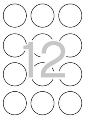 Obrázok produktu pre Etikety, okrúhle, priemer: 60 mm, farebné, APLI, neónové žlté, 240 etikiet/bal
