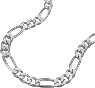 Collier-Figaro-flach-6x-diam-Silber-925-55cm