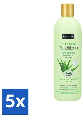 Productafbeelding van 5 x Sence Aloë Vera Conditioner - Hydraterend - 400 ml - Voordeelverpakking - 5 stuks