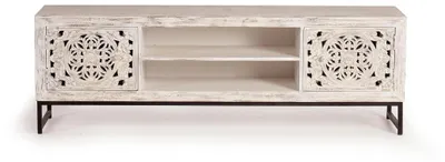 Immagine prodotto di Mobile TV Mykonos in legno di mango, 55 cm x 170 cm x 40 cm Giner y Colomer