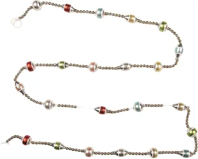 Produktbild von Clayre & Eef 66550 Weihnachtsgirlande Silber Rot 2x180 cm