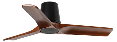 Zdjęcie produktu dla Energooszczędny wentylator sufitowy z pilotem Heywood Tub 90 cm czarny