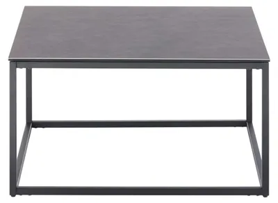 Produktbild von Couchtisch Varna anthrazitfarbene Keramik & Metallgestell - ca. 75 x 75 cm