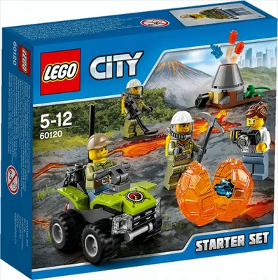 Zdjęcie produktu dla LEGO City Volcano Starter Set, Zestaw do budowania, 5 lat(a), 83 szt., 124 g