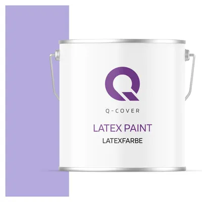 Produktbild von Latexfarbe  5 L Lila Innenfarbe Wandfarbe Deckenfarbe Klasse 3 Mattfarbe Scheuerfest Hohe Deckkraft