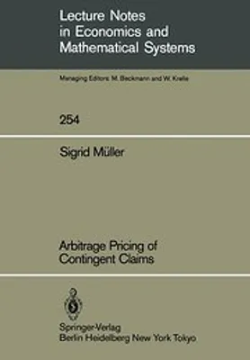 Produktbild von Arbitrage Pricing of Contingent Claims