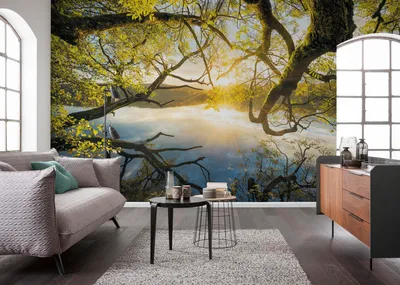 Produktbild von Komar Vlies Fototapete - Golden Embrace - Größe: 400 x 250 cm (Breite x Höhe) - 4 Bahnen