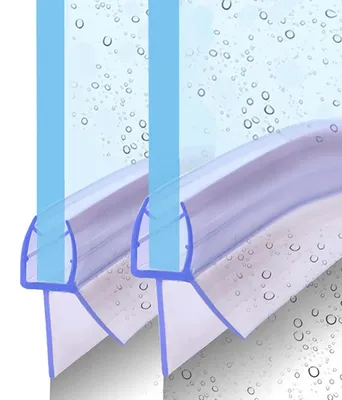 Immagine prodotto di Guarnizione di ricambio per doccia, 2 pezzi da 90 cm, per vetri di spessore 4-6 mm