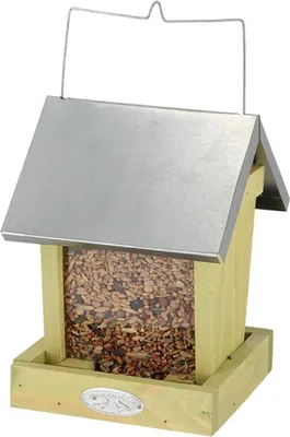 Obrázok produktu pre Esschert Design | Kŕmidlo pre vtáky - 16x22 cm - so zinkovou strieškou - ekologické a praktické
