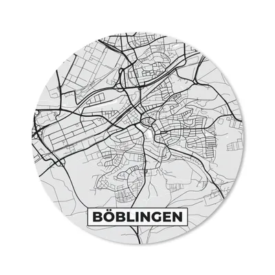 Produktbild von MuchoWow® Mauspad Mousepad Stadtplan - Böblingen - Karte - Deutschland - Karte 50x50 cm - Mousepads - Maus Mat - Pad - Mausunterlage - Vinyl
