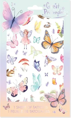 Produktbild von Kinder-Tattoos, 1 Bogen mit verschiedenen Motiven
