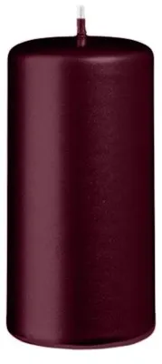 Produktbild von Stumpenkerzen Metallic Glanz Rotbraun Burgundy 100 x Ø 50 mm, 12 Stück