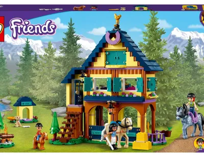 Immagine prodotto di LEGO 41683 Friends Scuderia nella foresta, stalla per cavalli con figure di cavalli e pony