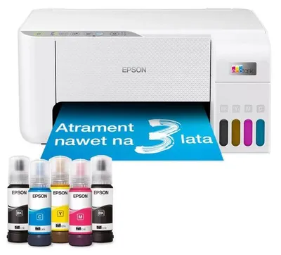 Produktbild von Epson EcoTank L3276, Tintenstrahl, Farbdruck, 5760 x 1440 DPI, A4, Direktdruck, Weiß