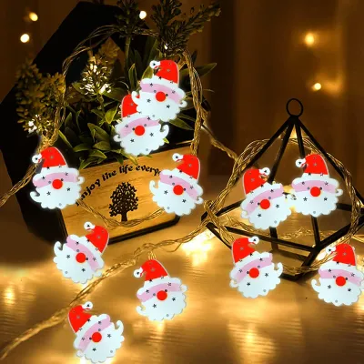 LED-Lichterkette, warmweiß, 150 cm, für Innen, Metall