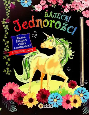 Obrázok produktu pre Báječní jednorožci - Úžasná škrabacia knižka a omaľovánky