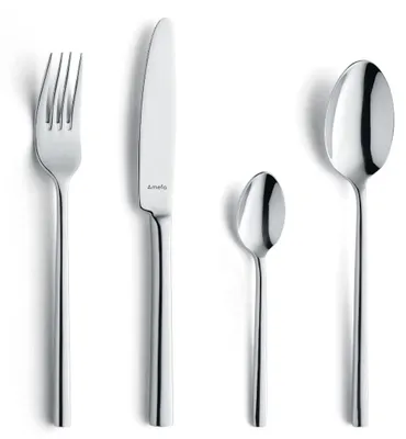 16-teilige Besteckset für 4 Personen, Edelstahl, spülmaschinengeeignet