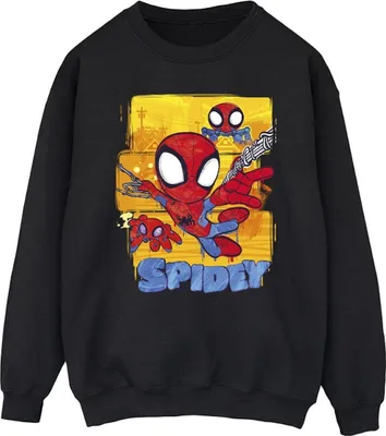 Produktbild von Marvel - "Spidey And His Amazing Friends" Sweatshirt für Herren BI44792 (4XL) (Schwarz)