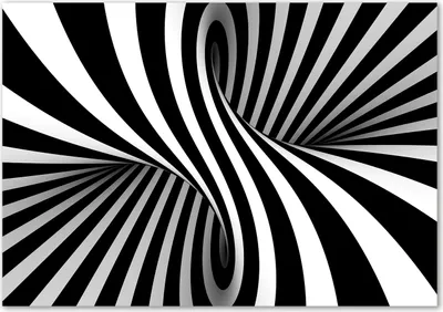 Produktbild von Tulup® Glas-Bild - 100 x 70 - Wandbild aus Glas - Wandkunst - Wandbild hinter gehärtetem Sicherheitsglas - Kunst: modern & klassisch - Wirbel - Schwarzweiß
