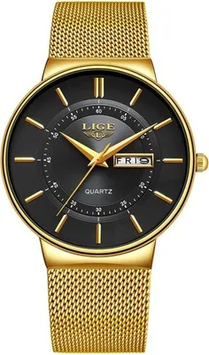 Produktbild von LIGE King Uhr - Elegante Herrenuhr in Gold für jeden Anlass KP6315