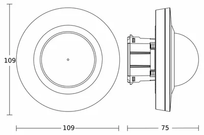 Produktbild von STEINEL IR-Bewegungsmelder MDIR4360-24COM1 UPWS