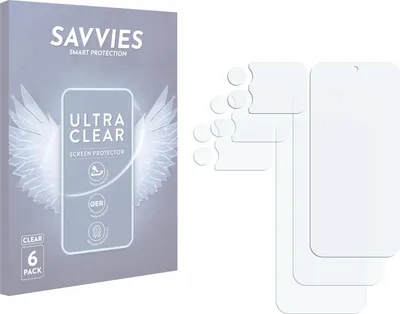 Produktbild von 6x Für Xiaomi 17 Pro Max (Display+Kamera) Schutzfolie Savvies Displayschutz Display Schutz Folie Klar Transparent