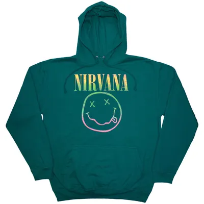 Obrázek produktu pro Nirvana Sorbet Ray Happy Face Turquoise Blue L Mikina