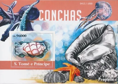 Produktbild von Briefmarken Sao Tome e Principe 2015 Mi Block 1116 (kompl. Ausgabe) postfrisch Muscheln