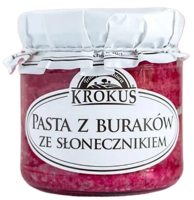 PASTA Z BURAKÓW ZE SŁONECZNIKIEM BEZGLUTENOWA 180 g - KROKUS