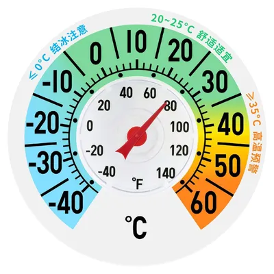 Produktbild von Analoge Temperaturanzeige für Fenster mit großen Ziffern