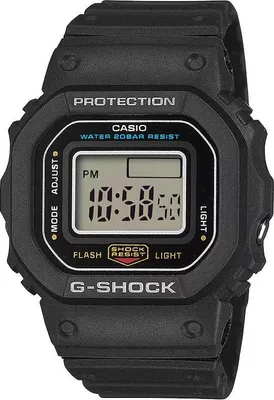 Produktbild von Casio Uni Ringuhr G-SHOCK SERIE 5600 Digital DWN-5600-1ER Resin, Schwarz