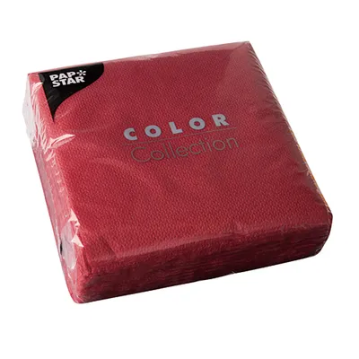 Zdjęcie produktu dla Papstar Prägeservietten bordeaux 33 cm x 33 cm 1 lagig 100 Stück