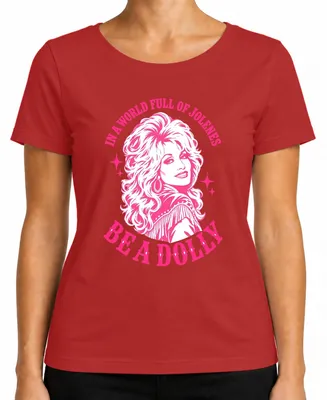 Obrázok produktu pre Tričko "A World Full Of Jolenes Be A Dolly Country Musik Cowgirl", červené, veľkosť XXL
