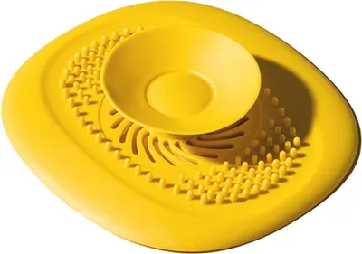 Produktbild von Badezimmer Waschbecken Abfluss Haarfänger Waschbecken Sieb Dusche Abflussstöpsel, Farbe:Gelb
